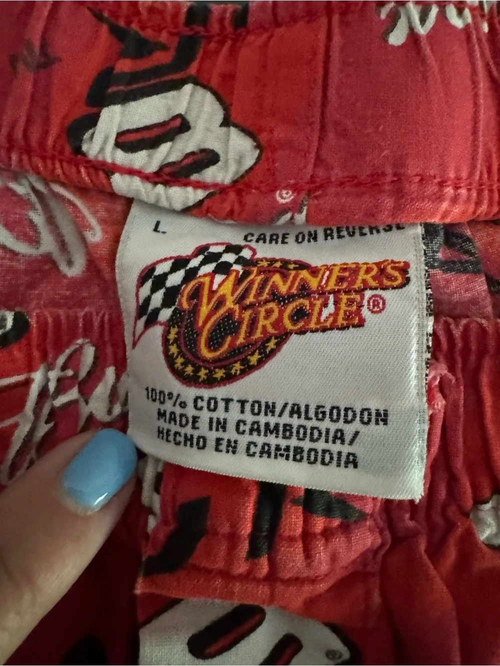 Vintage Y2K Winners Circle Dale Earnhardt Jr #8 Budweiser NASCAR Pajama Pants L